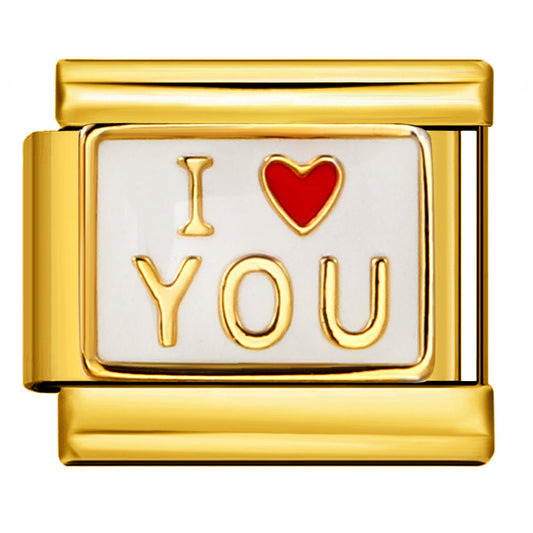 Italian Charm - Gold Love 24