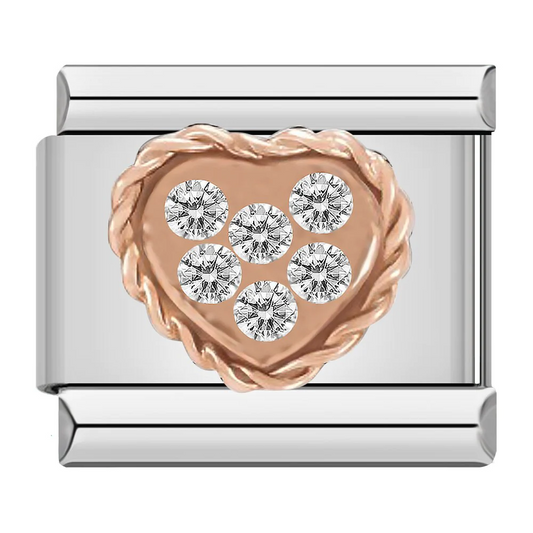 RW® Original Charm - Diamond Gold Heart