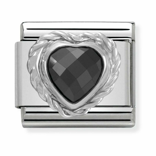 RW® Original Charm - Black Silver Heart