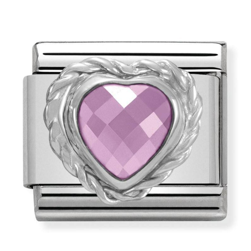RW® Original Charm - Pink Silver Heart