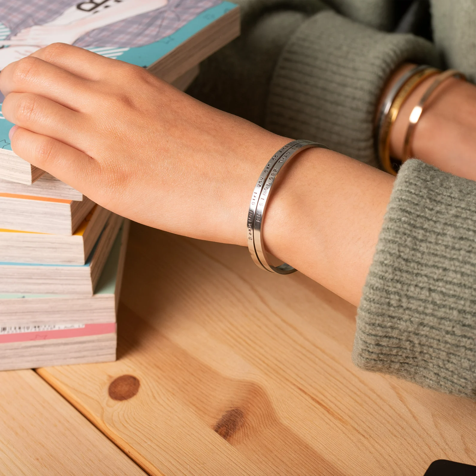 Rosy Brown InOut® Personlised Bracelet