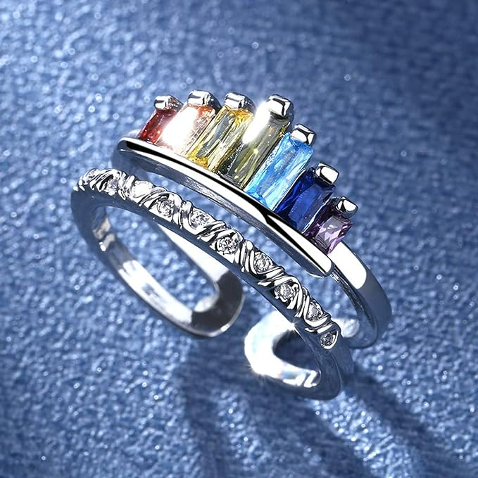 Rainbow® Crown Ring (size adjustable)