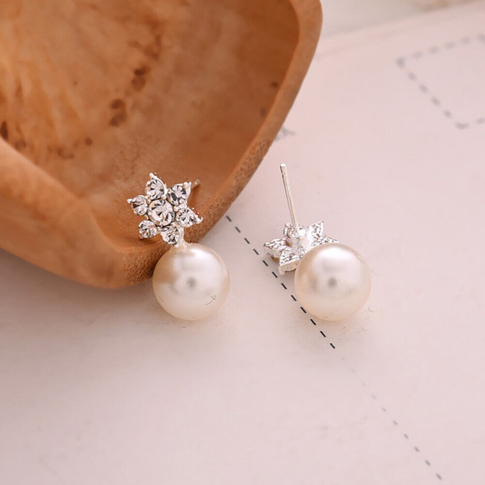 Light Gray Pearl Earrings