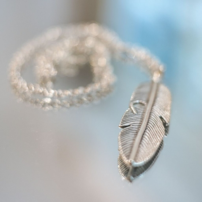 Riley Watson Jewellery Feather Necklace gift listed on product page by Riley Watson | Riley Watson Jewellery