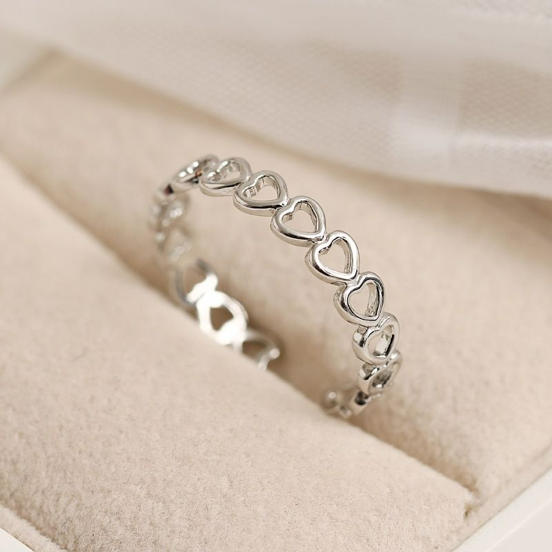 Gray Heart Ring