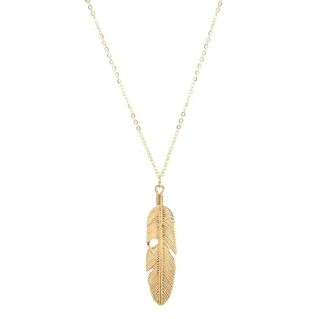 Riley Watson Jewellery Feather Necklace Gold gift listed on product page by Riley Watson | Riley Watson Jewellery