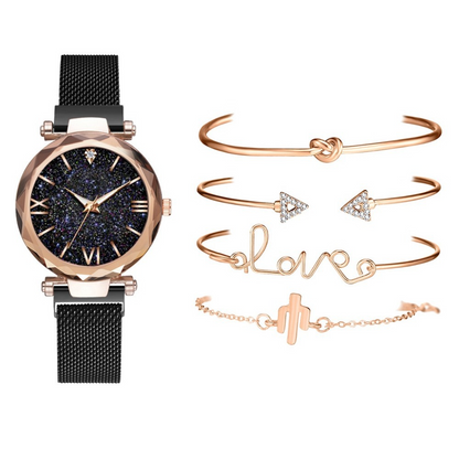 Riley Watson Jewellery Watch and Bracelet Set Watch and Bracelets Set Black top page by Riley Watson | Riley Watson Jewellery