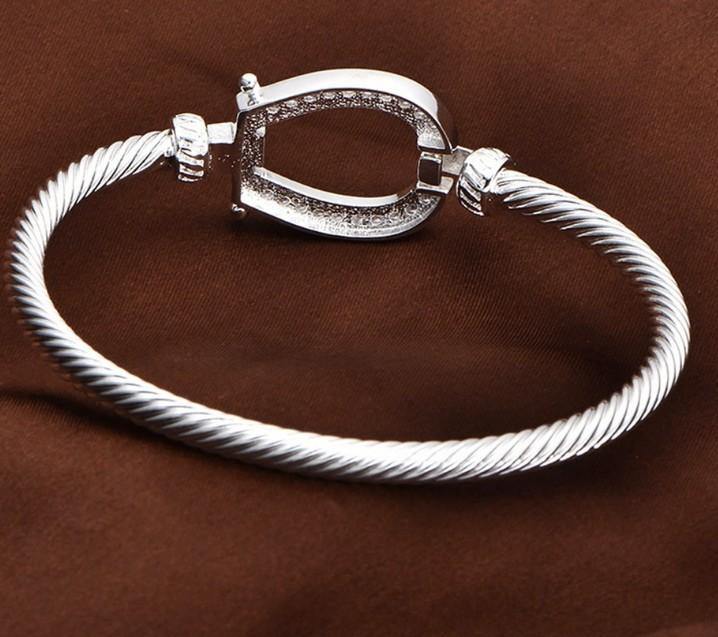 Riley Watson Jewellery Silver HORSESHOE Bangle Bracelet by Riley Watson | Riley Watson Jewellery