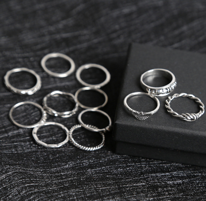 Riley Watson Jewellery Enchanting Solstice Ring (Collection of 12 rings) Silver by Riley Watson | Riley Watson Jewellery