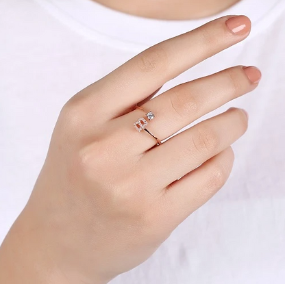 Light Gray Infinity Ring (adjustable size).